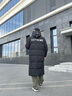 波司登（BOSIDENG）冬季极寒羽绒服90绒鹅绒谷爱凌同款男女情侣款长款连帽保暖外套 黑色8056-24 XL 175/96A 实拍图