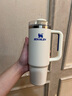 STANLEY巨无霸吸管杯水杯保温杯大容量办公不锈钢杯子887ML-皇家奶油白 实拍图