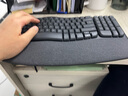 罗技（Logitech）Wave Keys波浪键盘 人体工学键盘 办公键盘 无线键盘 蓝牙键盘 配备软垫掌托 3台设备连接 石墨黑 实拍图
