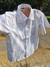衣诺坊儿童衬衫短袖白色演出服西服衬衣夏款T恤  短袖：白色衬衫 140CM 实拍图