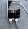 志高（CHIGO）即热式电热水器超薄小厨宝5500W变频恒温智能省电出租房家用洗澡免储水电热水龙头黑色 KBR-F60 实拍图