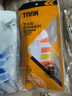 TAAN泰昂儿童羽毛球运动袜加厚毛巾底棉袜T609 白蓝白橙2双装 实拍图