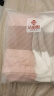 洁丽雅（Grace）家纺 绅士格纯棉加厚吸汗大枕巾 两条装 粉色 145g/条 80*50cm 实拍图
