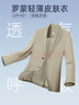 罗蒙（ROMON）冰丝防晒西服男华夫格夏季商务青年高档单西凉感外套京东自营 实拍图