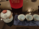 宅轻松 汝窑旅行茶具套装主人杯便携式收纳户外快客杯盖碗一壶三杯茶壶 实拍图