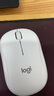罗技（Logitech）M221 轻音鼠标 无线鼠标 办公鼠标 对称鼠标 带无线微型接收器 米白色 实拍图