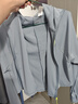 蕉下（beneunder）防晒衣女1.5冰丝连帽外套凉感透气加宽黑胶帽檐雾轻雾海灰S 实拍图