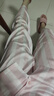蕉内【周冬雨同款】520H睡衣男女士夏季冰丝凉感短袖情侣家居服送女友 【短袖长裤女】荷粉条纹-樱桃 XL 实拍图