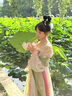 十三余小豆蔻儿[佩玉春风]刺绣粉色裙子印花对襟衫唐制汉服女原创 披帛 现货 M 实拍图
