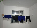 优勤（YOUQIN）隐形晾衣绳晾晒衣服神器室内免打孔卫生间伸缩阳台钢丝绳子架 简约白-升级款(防水不生锈) 实拍图