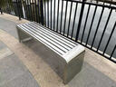 莱菀妲不锈钢公园椅户外长椅庭院长条凳子户外露天商场球场公交站台座椅 202全不锈钢【无靠背】100*40*45 实拍图