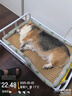 贝初众狗窝凉席夏季狗窝猫垫子猫窝狗垫子藤编猫咪窝地垫宠物床宠物冰垫 XL-55*75（适合40斤内宠物） 实拍图