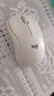 罗技（Logitech）M221 轻音鼠标 无线鼠标 办公鼠标 对称鼠标 带无线微型接收器 米白色 实拍图