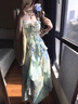 沐霓森系晕染吊带连衣裙 春秋气质a字长裙子收腰仙女显瘦装沙滩度假风 林间浮夏连衣裙【建议90-120斤】 实拍图