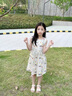 中大女童连衣裙夏季2025新款儿童纯棉碎花无袖背心裙子洋气棉布裙 碎花裙子 140cm 实拍图