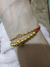 御邪转运珠纯金珠子999足金七夕节礼物金珠配珠手链送礼礼物女 5mm[古法]0.08g标准版 实拍图