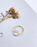 中国黄金（CHINA GOLD）黄金碎碎冰戒指男女足金素圈指环固口情侣对戒520礼物送老婆女友 碎碎冰戒指 圈号12【国金礼盒】 约1g 实拍图