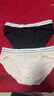 维多利亚的秘密（Victoria's Secret） 夏季棉质舒适内裤logo腰带低腰女三角裤简约红色 54A2黑色-6819 1条 L 实拍图