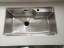 九牧（JOMOO）双水槽SUS304不锈钢水槽洗菜盆厨房水槽家用加厚洗碗池洗手盆 76×43不锈钢大双槽 不含龙头 实拍图