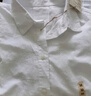 无印良品（MUJI）女式 凉感 衬衫领短袖衬衫女士衬衣女装25年夏季上衣凉感物语 白色 L (165/88A) 实拍图