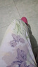 顶瓜瓜女士开襟印花套装纯棉翻领透气家居服套装 鸢尾颂紫花 170 实拍图