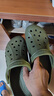 crocs卡骆驰洞洞鞋贝雅男鞋女鞋轻便耐磨一脚蹬拖鞋休闲鞋|10126 军绿色-309 43 (270mm) 实拍图