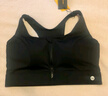 361°运动内衣防震高强度前拉链瑜伽文胸健身服女一体式运动背心女 黑色 4XL 实拍图