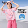 迪士尼（DISNEY）女童速干短袖套装六一儿童节中大童高弹两件套25夏DB421AA18粉160 实拍图