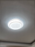 索亚达卧室灯吸顶灯现代简约led主卧灯2024年新款网红水晶书房房间灯具 海豚款48cm48瓦 三色变光 实拍图