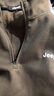 吉普（JEEP）卫衣男秋冬季宽松立领长袖T恤男士重磅潮流衣服男装 军绿 M 实拍图