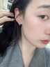 QMXD无痛耳夹耳环男潮无耳洞耳夹男士假耳钉个性简约时尚学生耳挂 黑色一对 实拍图