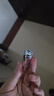 【二合一】LED手电筒+验钞灯紫外线双键 钥匙挂件小电筒验钞紫光灯纸币防伪 双用应急照明灯热销款 验钞紫光灯（银色2个） 实拍图