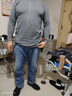 浪莎100%纯棉秋衣男单件上衣高端低领中老年保暖内衣套装秋裤全棉毛衫 ·【深灰上衣】·圆领100%纯棉 3XL /185 实拍图
