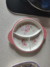 五和（WUHE）儿童餐盘分格仿陶瓷奥特曼宝宝餐盘儿童餐具密胺防烫耐摔餐盘 萌兔餐盘赠勺子 实拍图
