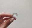 海俪恩美瞳彩色隐形眼镜月抛2片 桃花秀粉漾系列 琥珀橘棕 450度 实拍图
