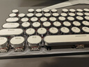 罗技（Logitech） K845 有线机械办公键盘 游戏电竞 朋克复古键盘外设电脑笔记本节日礼物 diy个性键帽 K845(红轴)+经典朋克键帽-白 实拍图