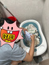 十月结晶婴儿洗澡盆新生儿大号可折叠智能感温格洛里蓝浴盆浴网浴垫3件套 实拍图