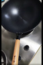 张小泉无涂层中华爆炒锅精铁锅捶纹锅底燃气专用款32cm C30820200 实拍图