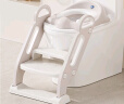世纪宝贝（babyhood）儿童马桶辅助器 加大宝宝坐便圈阶梯架座便器 软垫款132奶咖色 实拍图