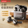 联想（lenovo）真无线蓝牙耳机 半入耳式耳机 蓝牙5.4音乐运动游戏耳机 适用苹果华为小米手机 TA100黑色 实拍图