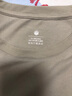 京东京造【已售300w件】短袖t恤男衣服秋季男士打底外穿 静谧蓝 2XL 实拍图