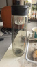 恩尔美（nRMEi）磁弹泡茶杯大容量茶水分离杯男士便携防摔运动水杯磁吸泡茶杯子 【进口TRITAN+杯刷】黑色800ml 实拍图