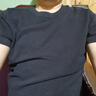 布先生明星同款春夏季含桑蚕丝短袖t恤男士男装上衣针织纯色 钢琴黑 M (170) 实拍图