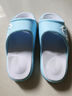 准者运动拖鞋男天际1夏季防水防滑软弹凉鞋室内外穿厚底涉水一字拖鞋 月兰/白 【高弹防水按摩底 天际1 】 43 实拍图