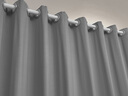 未来式客厅隔断帘卧室分屋免打孔窗帘带杆全套出租屋屏风门帘遮挡遮光布 高级灰 -送伸缩杆（当天发货） 【定制/单片/不要杆请联系客服】 实拍图