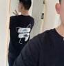FILA 斐乐t恤短袖男士POLO衫男装2025夏季新款时尚休闲基础上衣短袖衫 正黑色-BK L 175/96A/L 实拍图