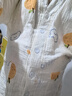 柔曼绮月子服夏季薄款纯棉纱布产后哺乳睡衣女春秋孕妇喂奶家居服套装 DSY-609 L(建议110-130斤) 实拍图