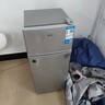 奥克斯小冰箱家用小型迷你冷藏冷冻两用出租房宿舍用节能省电寝室办公室电冰箱 【全国联保】48A166D银【节能省电】 实拍图