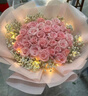 幽客玉品鲜花速递红玫瑰花束表白送女友老婆生日礼物全国同城配送 33朵戴安娜花束—时尚款 实拍图