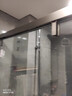 不锈钢淋浴房隔断定制一字型简易干湿分离卫生间移门整体浴室玻璃 【升级版】304不锈钢枪灰-包安装 8mm钢化-送货上门包安装 实拍图